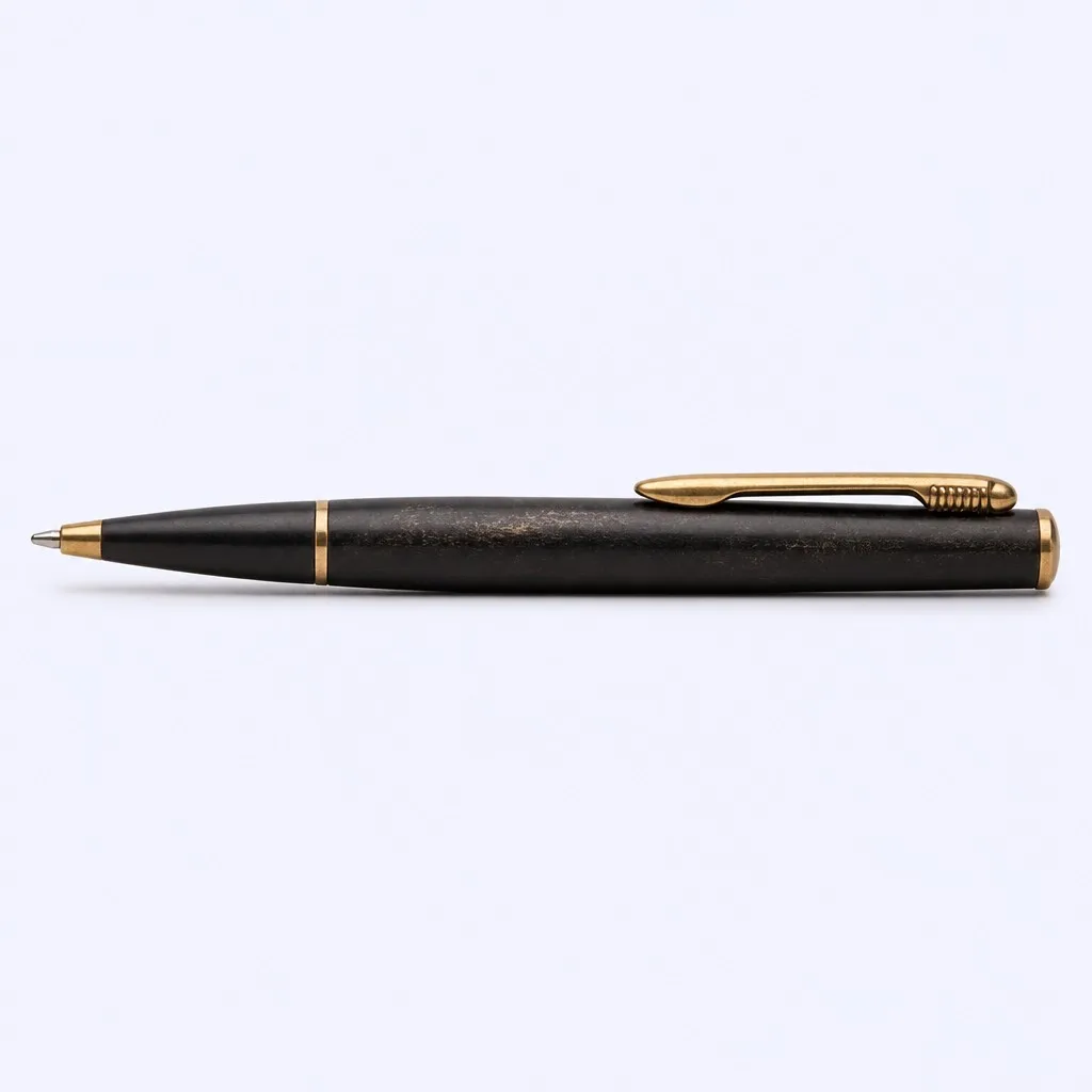 Matte black pen clip side detail