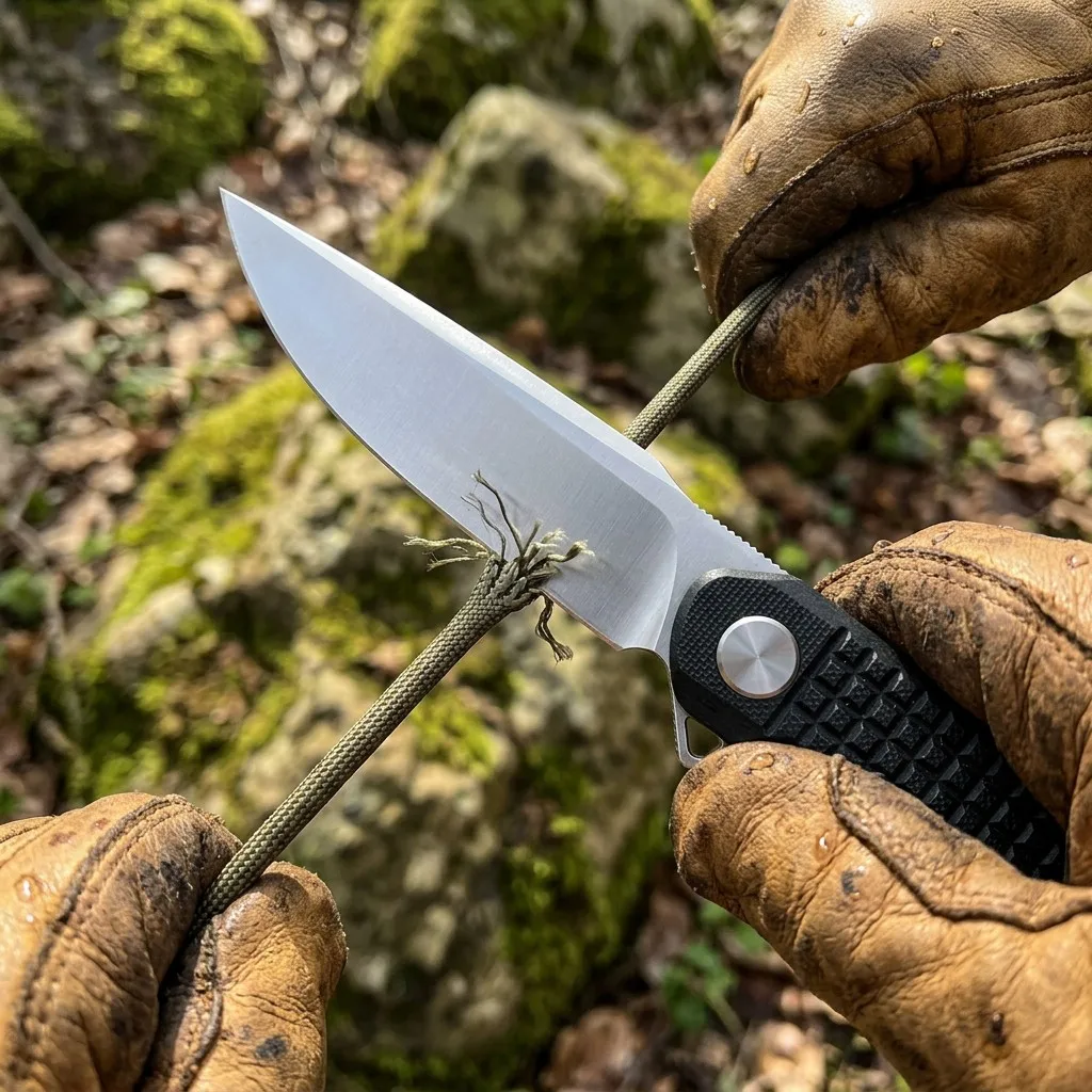 Survival Knife in Use