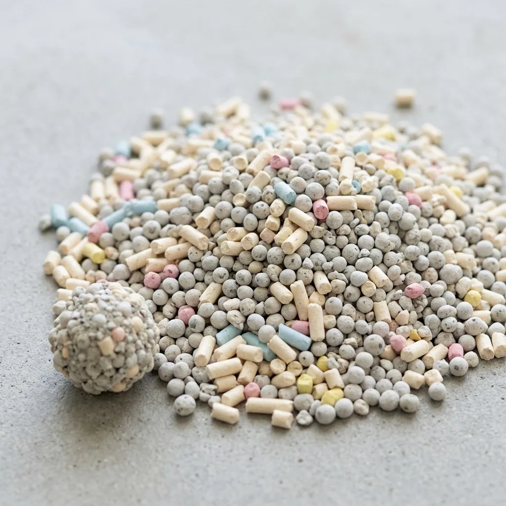 Mixed cat litter
