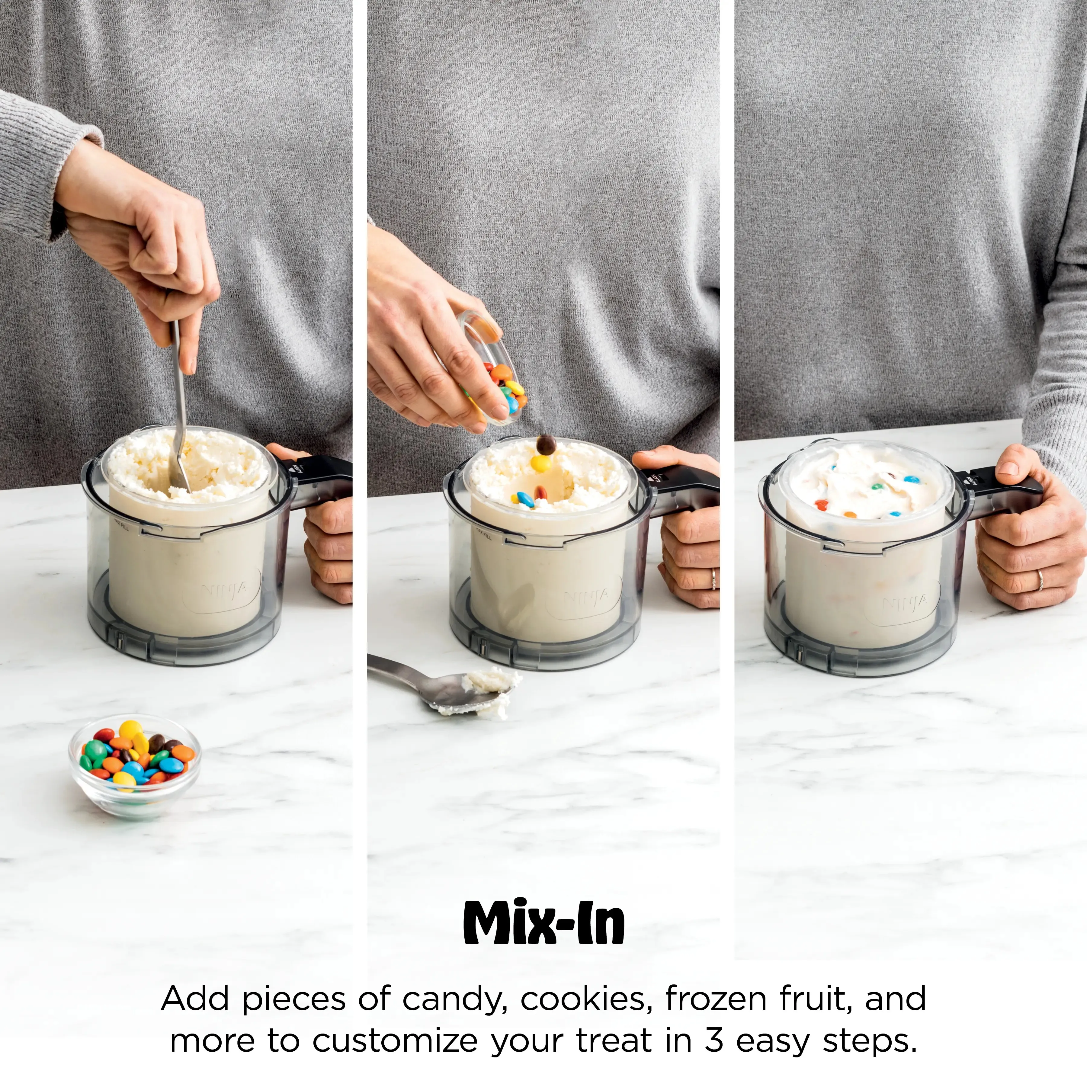 Mix-In 3-Step Process