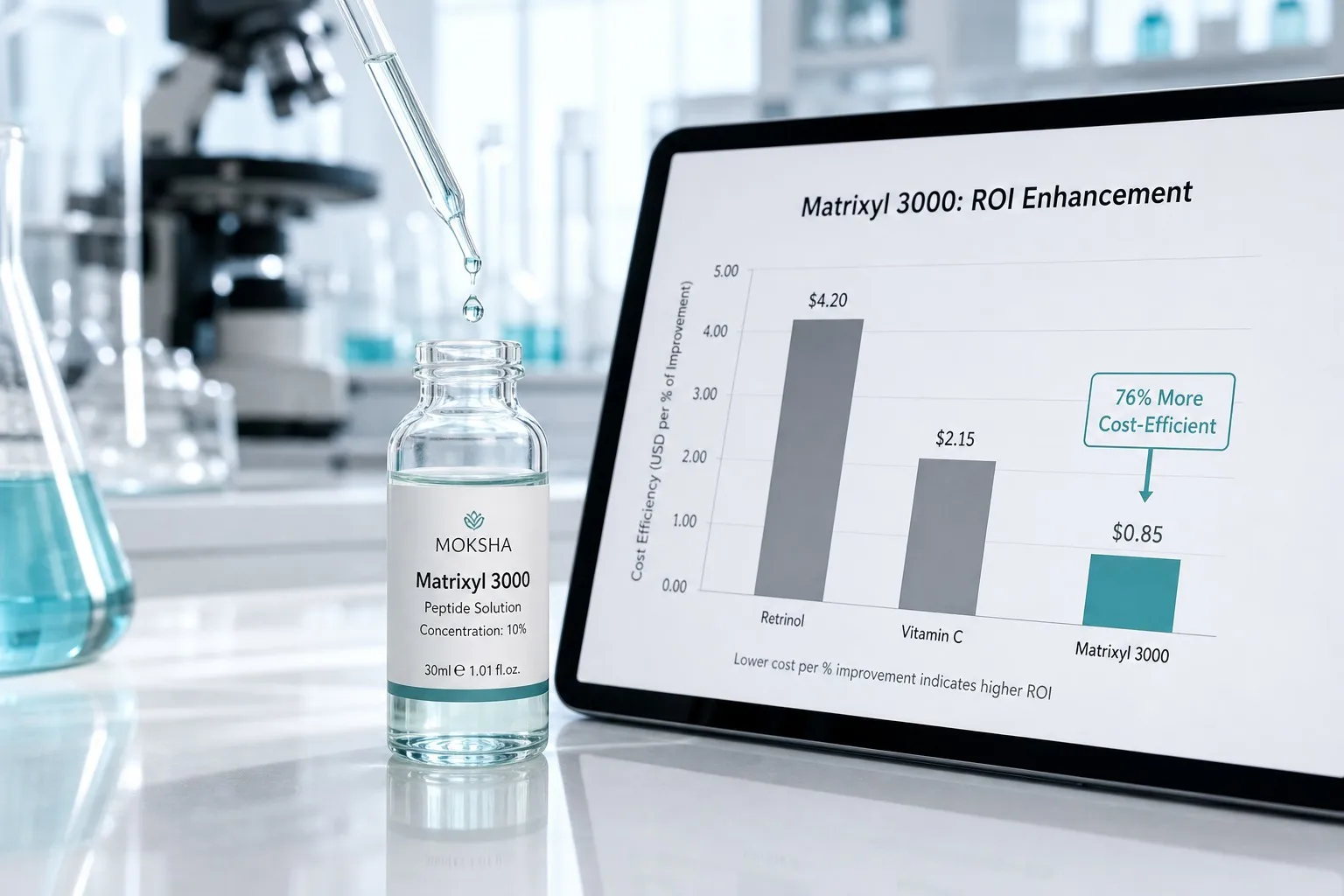 Matrixyl 3000 Formulation: Cost optimization and clinical efficacy for brands
