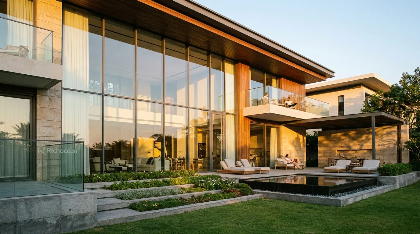 Luxury villa integrated window and door system facade lifestyle Foshan Richocean
