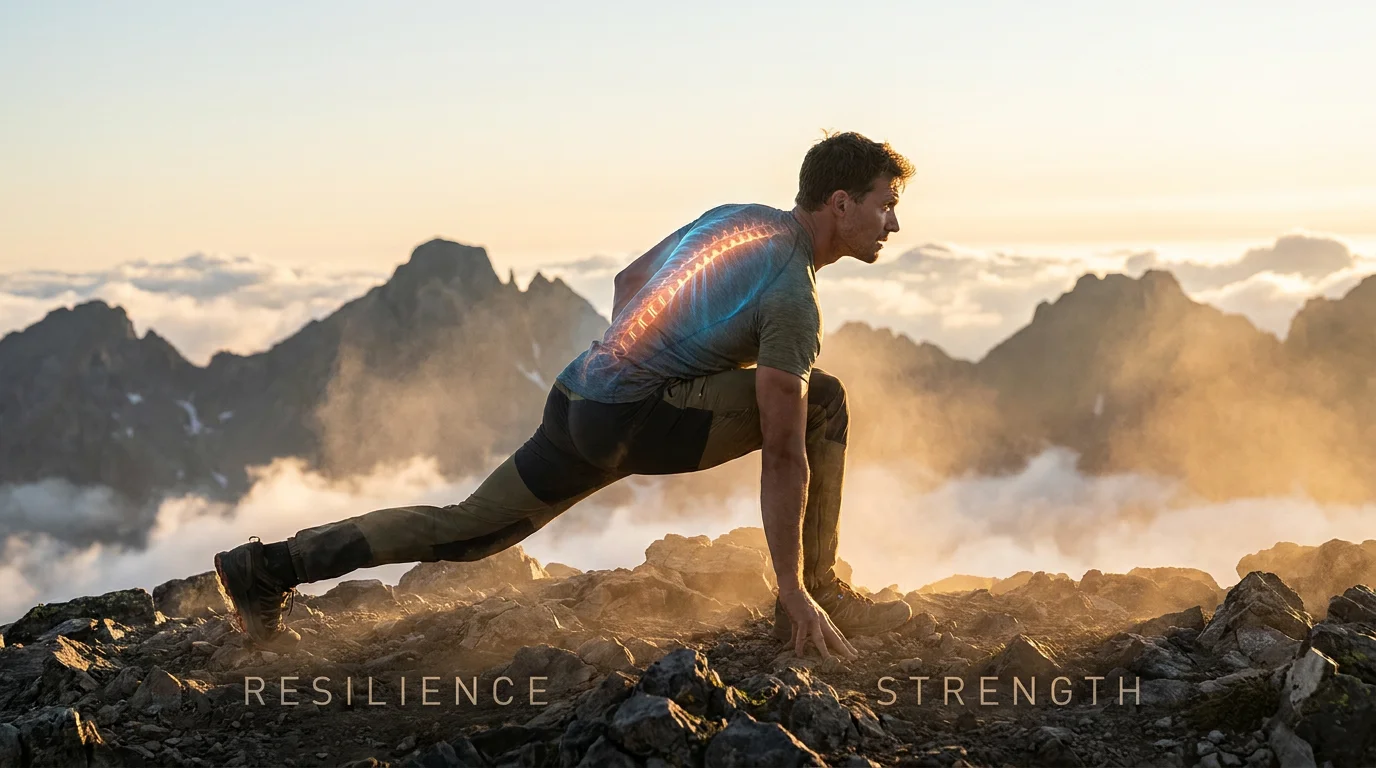 Athlete showing Structural Resilience and a Strong Spine