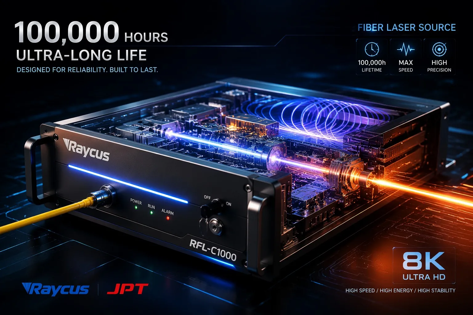 High-Tech Fiber Laser Source Visualization