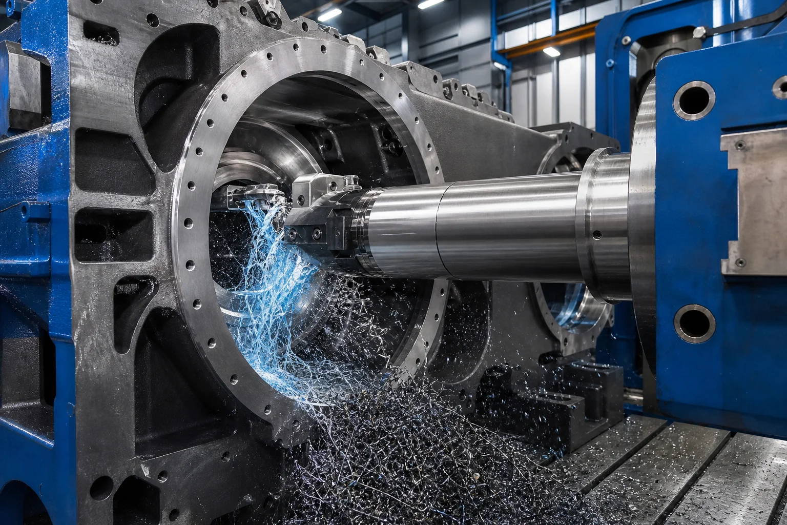 Heavy CNC horizontal boring machine precision boring cylinder liner cavity of compressor