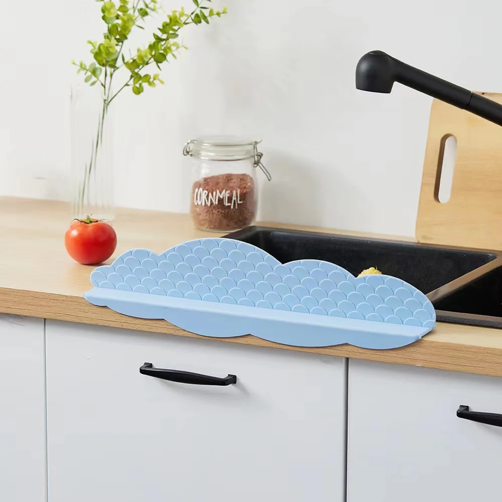 

Kitchen Faucet Sink Splash Guard Retaining Plate Silicone Baffle Plate Water Splash Guards Baffle Mat Pad