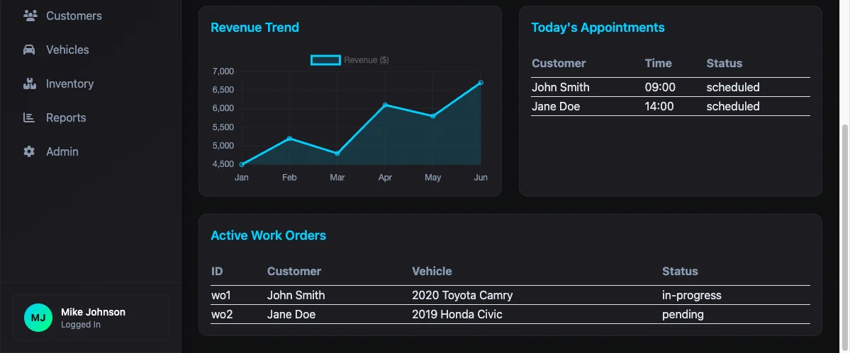BayForge Work Orders