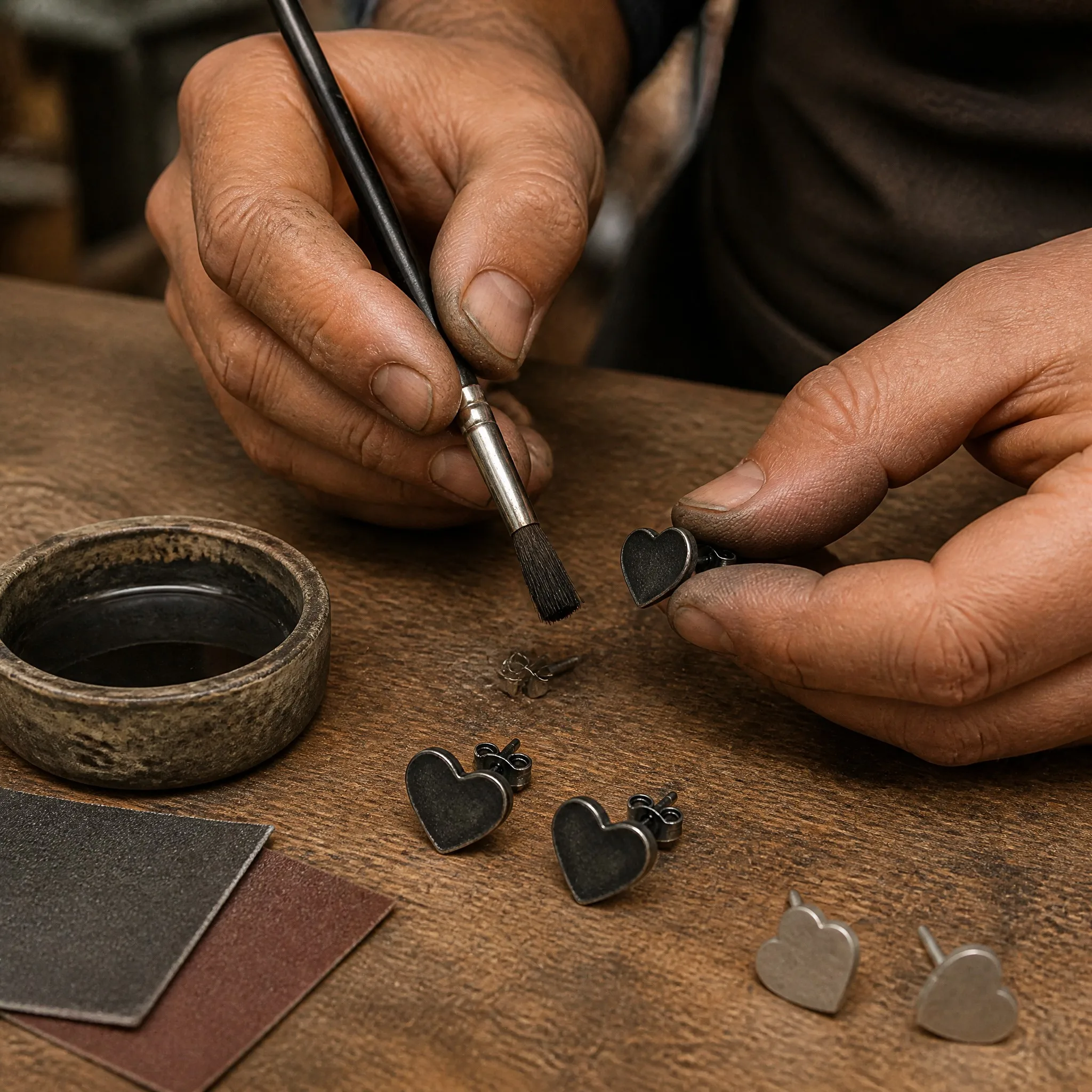 Oxidized finish production