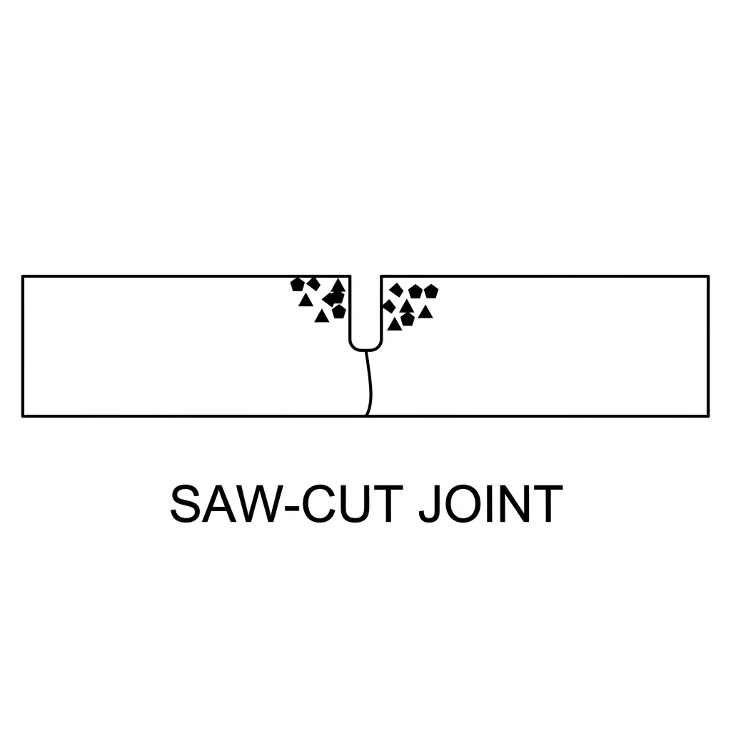 Saw cut