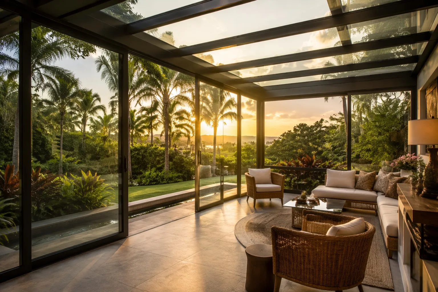 Aluminum Sunroom Manufacturer China Factory Price Glass Room Insulated Richocean
