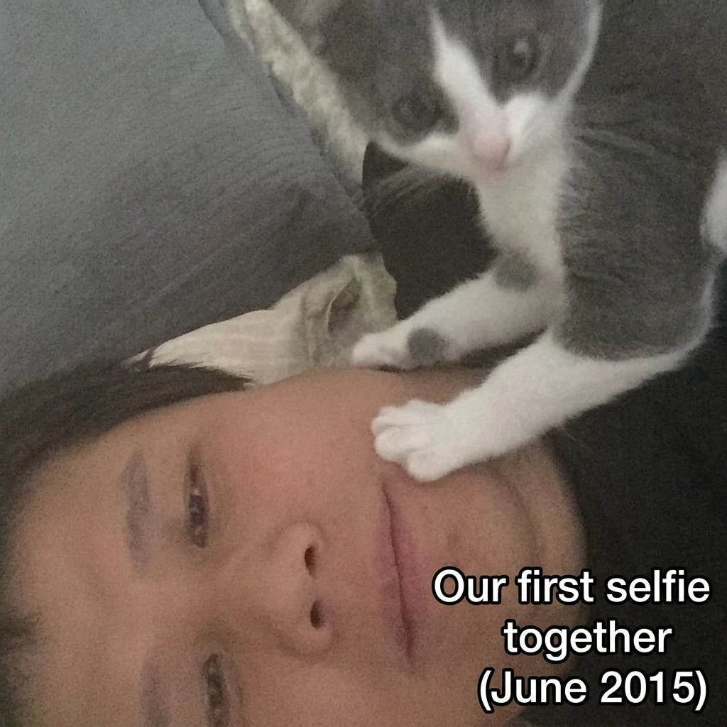 Our first selfie together