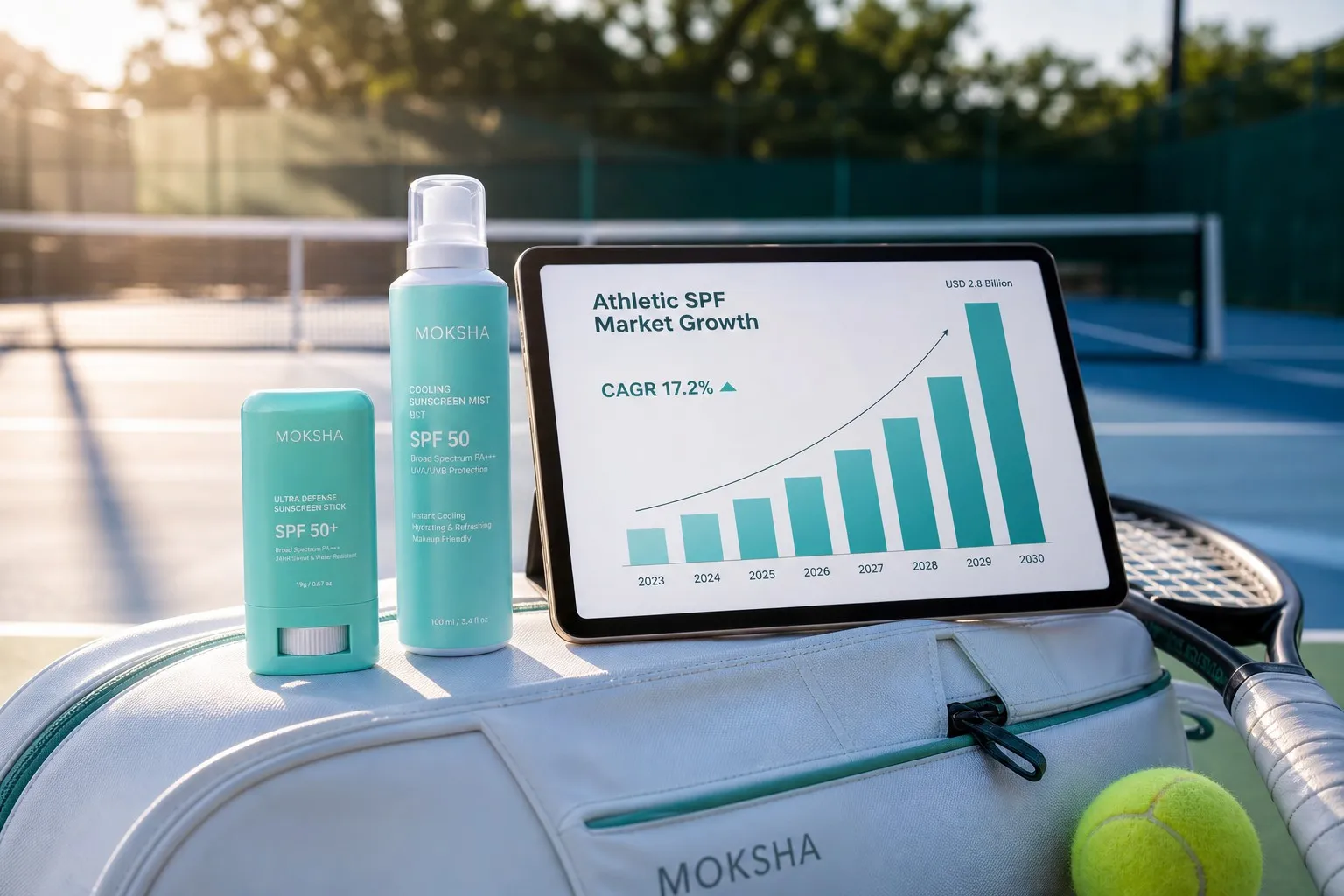 Portable SPF for Sports Brands: Market penetration and athletic OEM growth