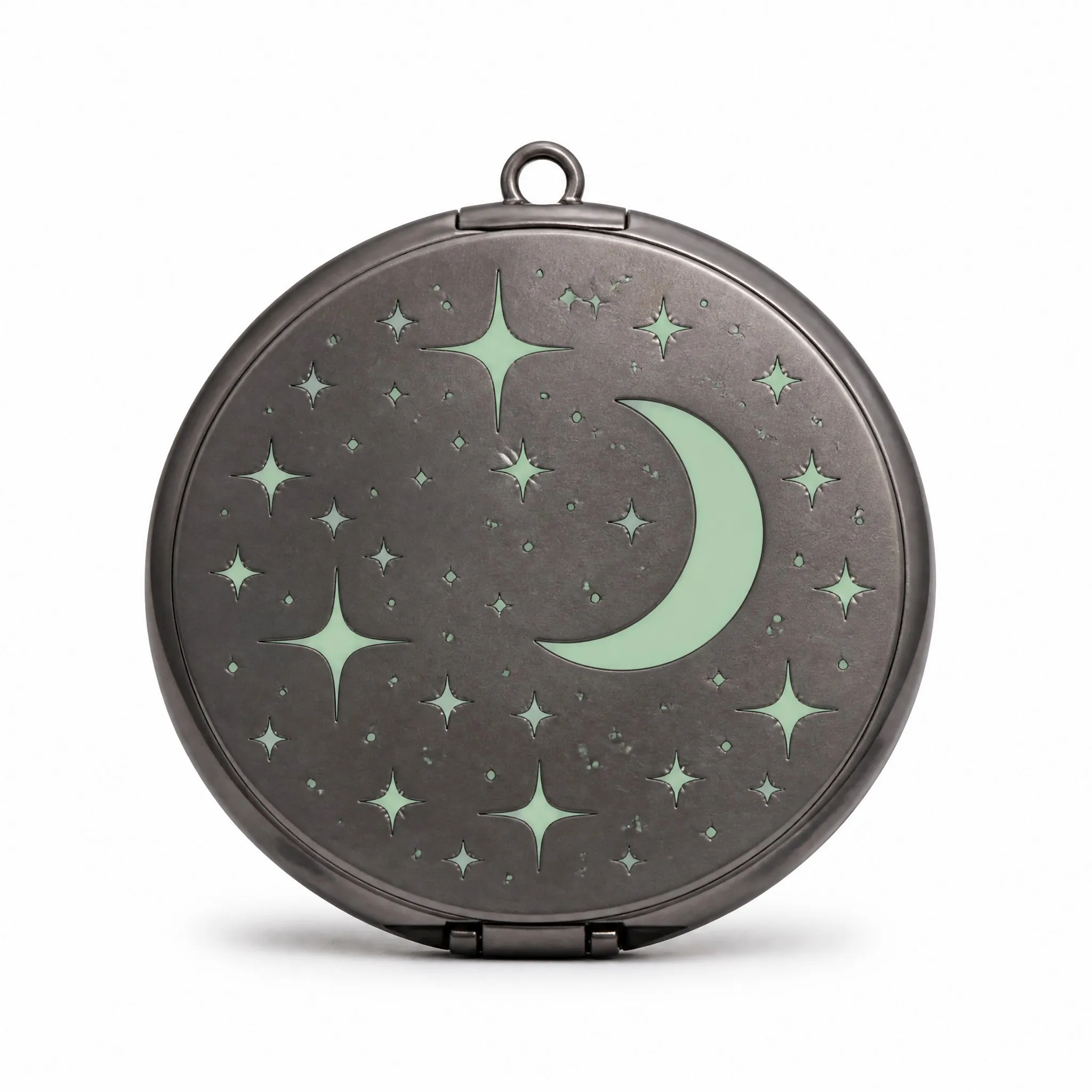 Custom Glow in the Dark Metal Makeup Mirror