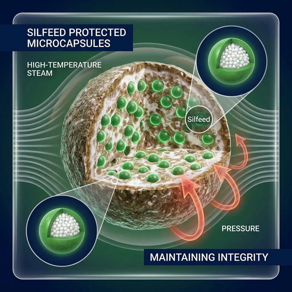 Microcapsule Integrity in Feed Pellet