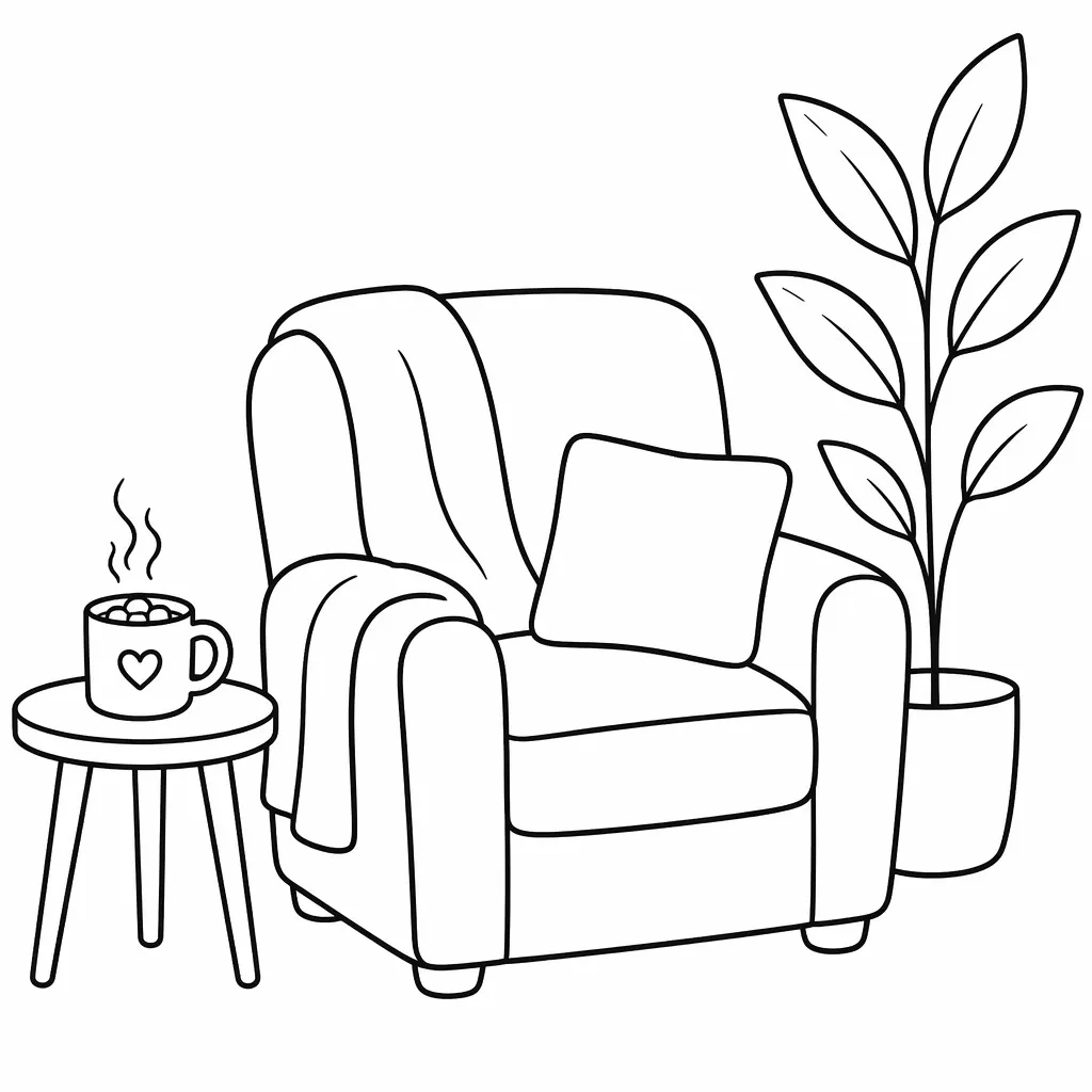 Bold & Easy Sanctuary Corner Illustration