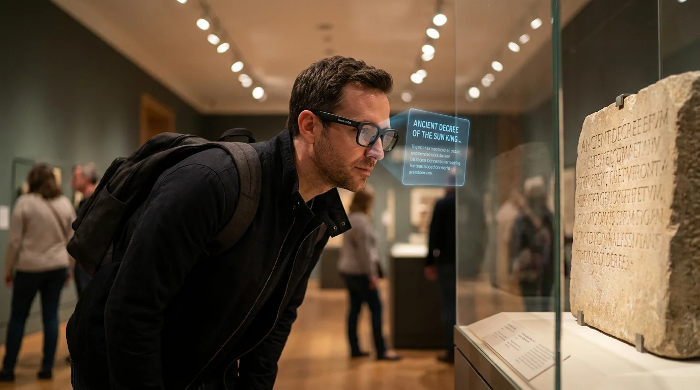 VisionAI Go Museum Translation Scene