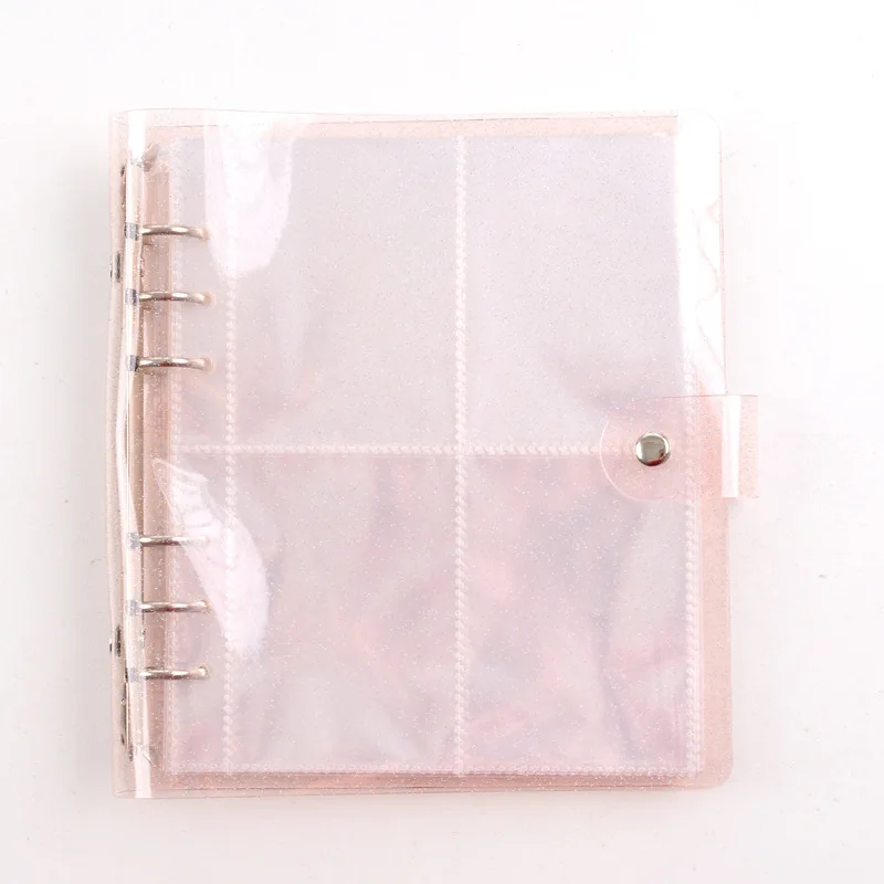 

25 Pages 3 5 7 inch PVC Instax 6 Ring Mini Glitter Kpop Photo Album Binder Sheet Card Storage Book