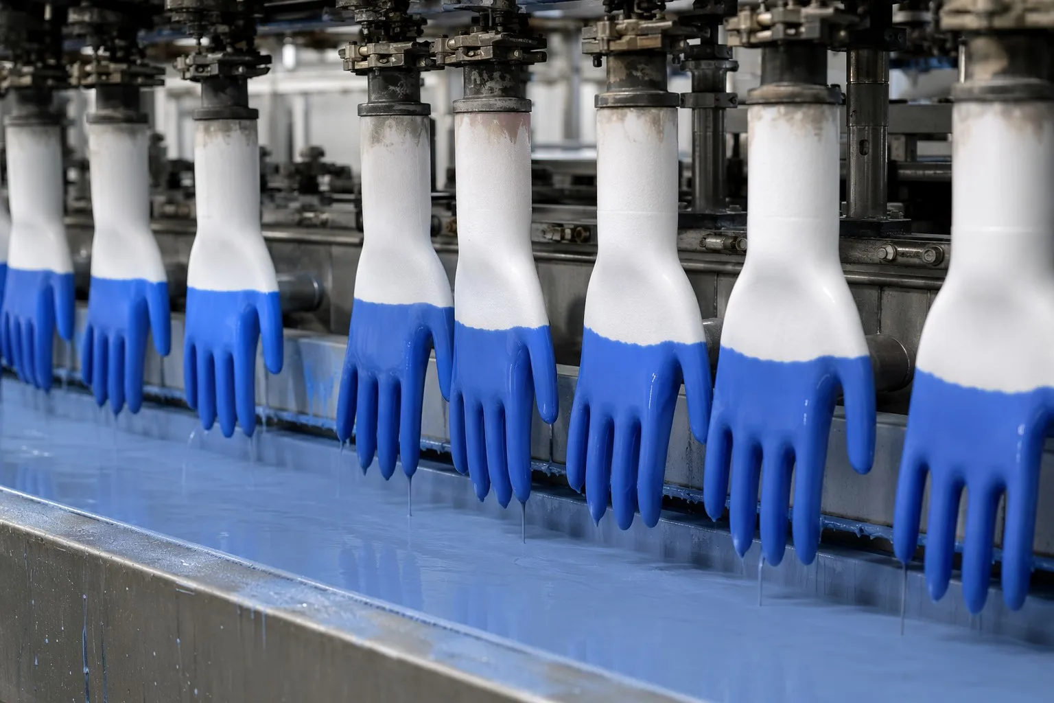 PVC gloves dip-molding production line