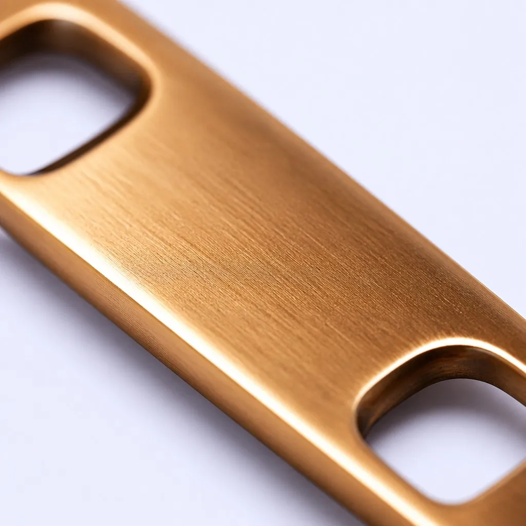 Copper brass surface finish warm metallic detail