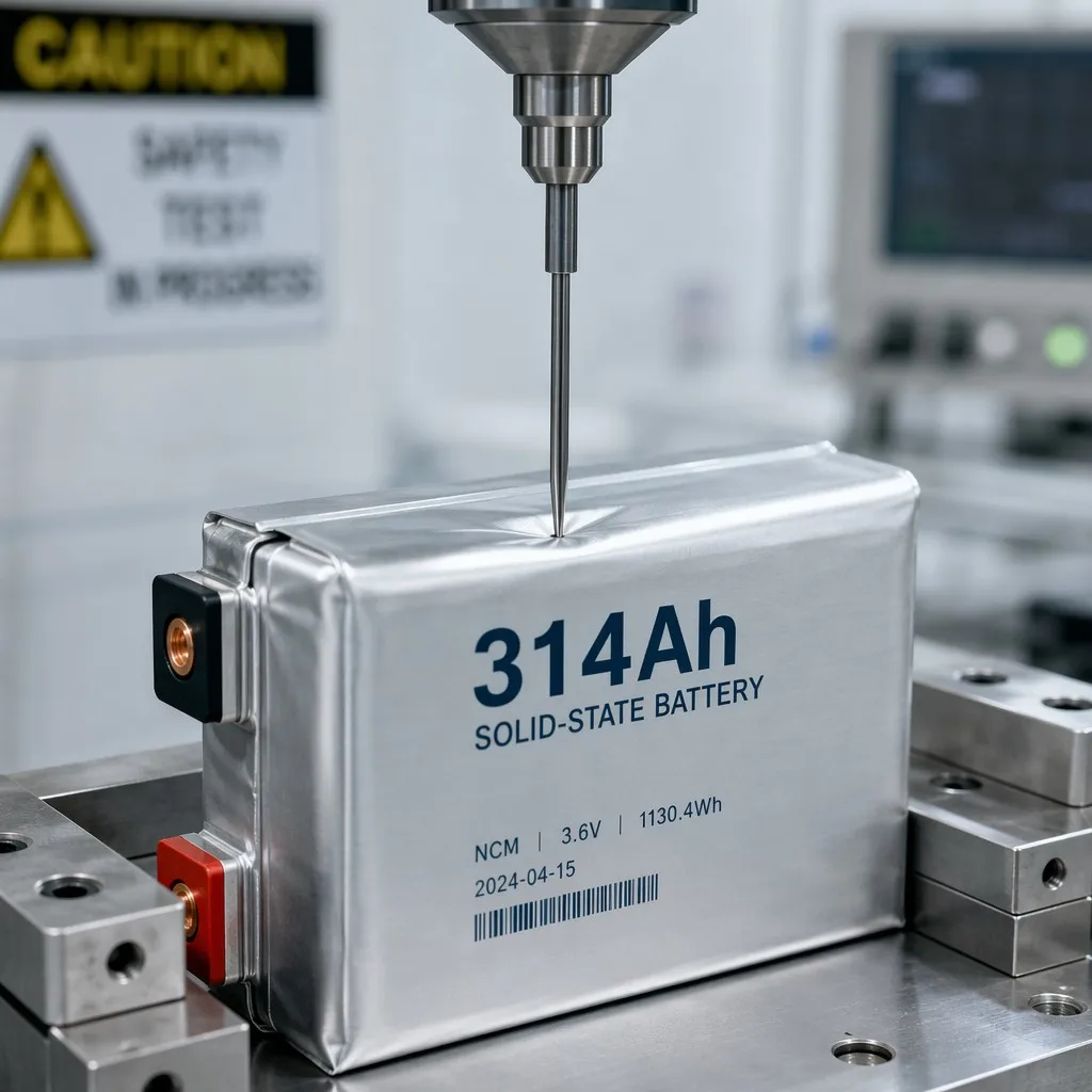 Solid State Battery Puncture Test