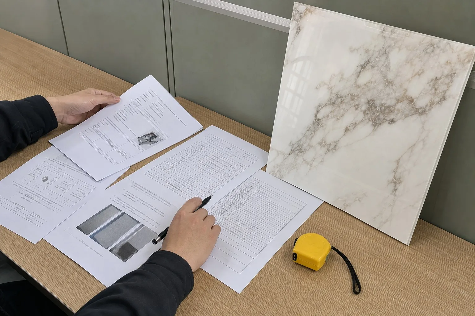 verification checklist for eco-friendly wall panels