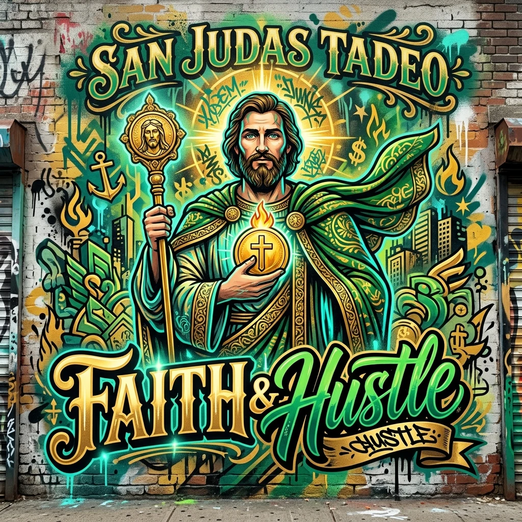 Faith and Hustle Street Art