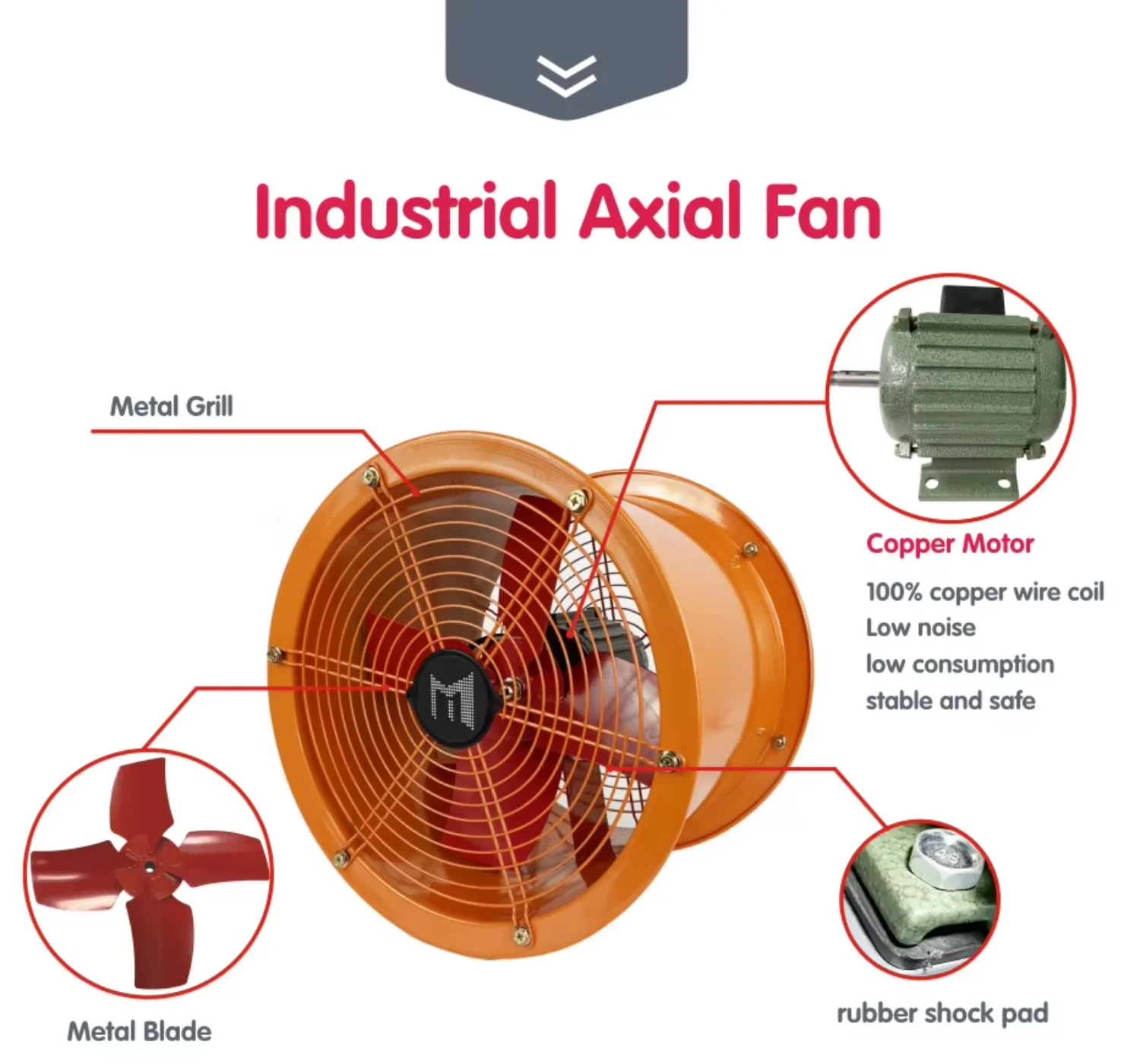 Duct Axial Fan, 220V, Electric - detail 8