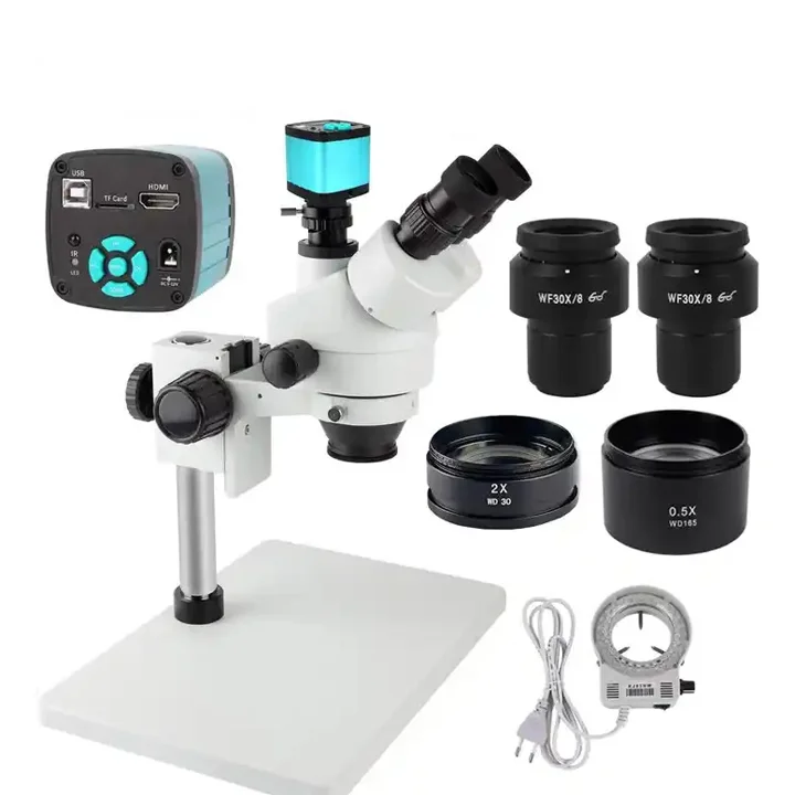 

Jewelry appraisal 3.5X-270X Industrial Trinocular Stereo Zoom Microscope with 4K 48MP Digital Camera