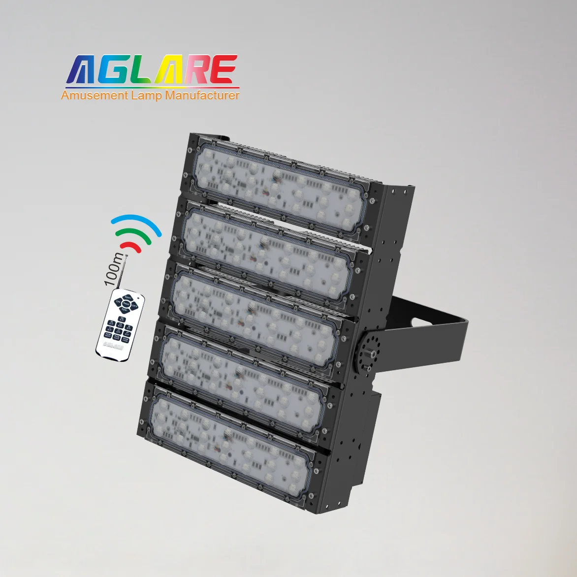 

Aglare High Bright Outdoor Remote Wireless Control Waterproof IP65 250W RGB Color Changing LED Flood Lights