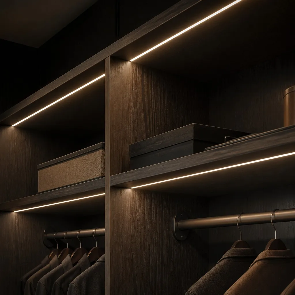 Luxury wardrobe application of the 3mm ultra-narrow strip