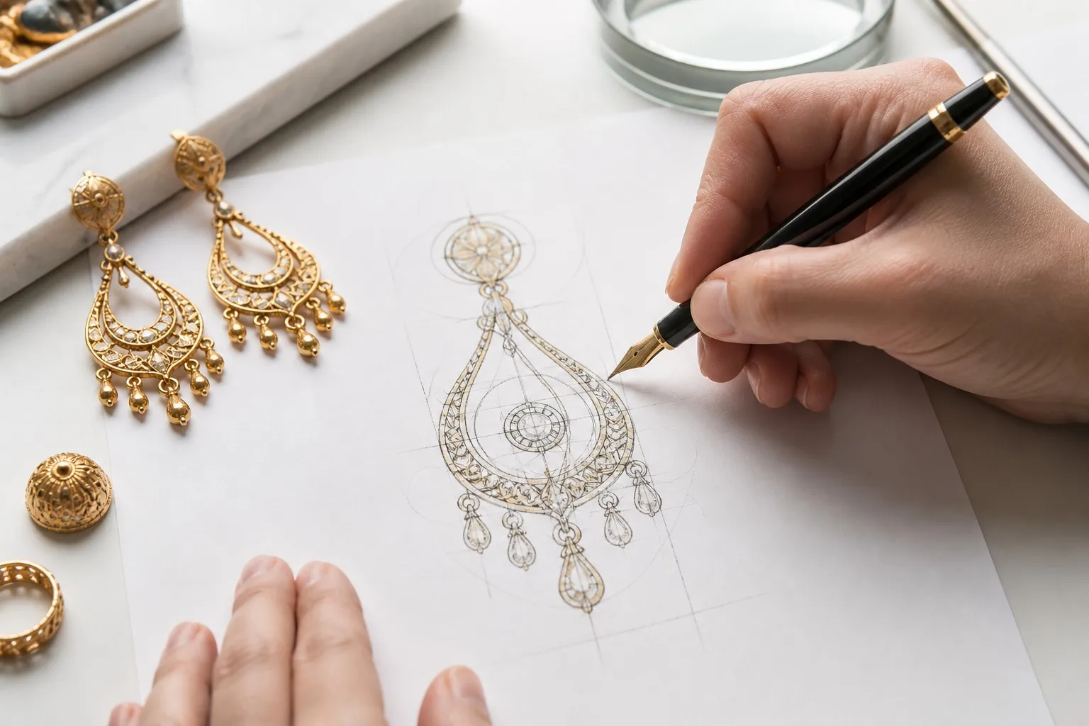 Rania Collection Jewelry Design Process