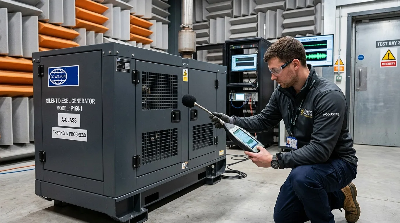 Acoustic Testing for Silent Generator