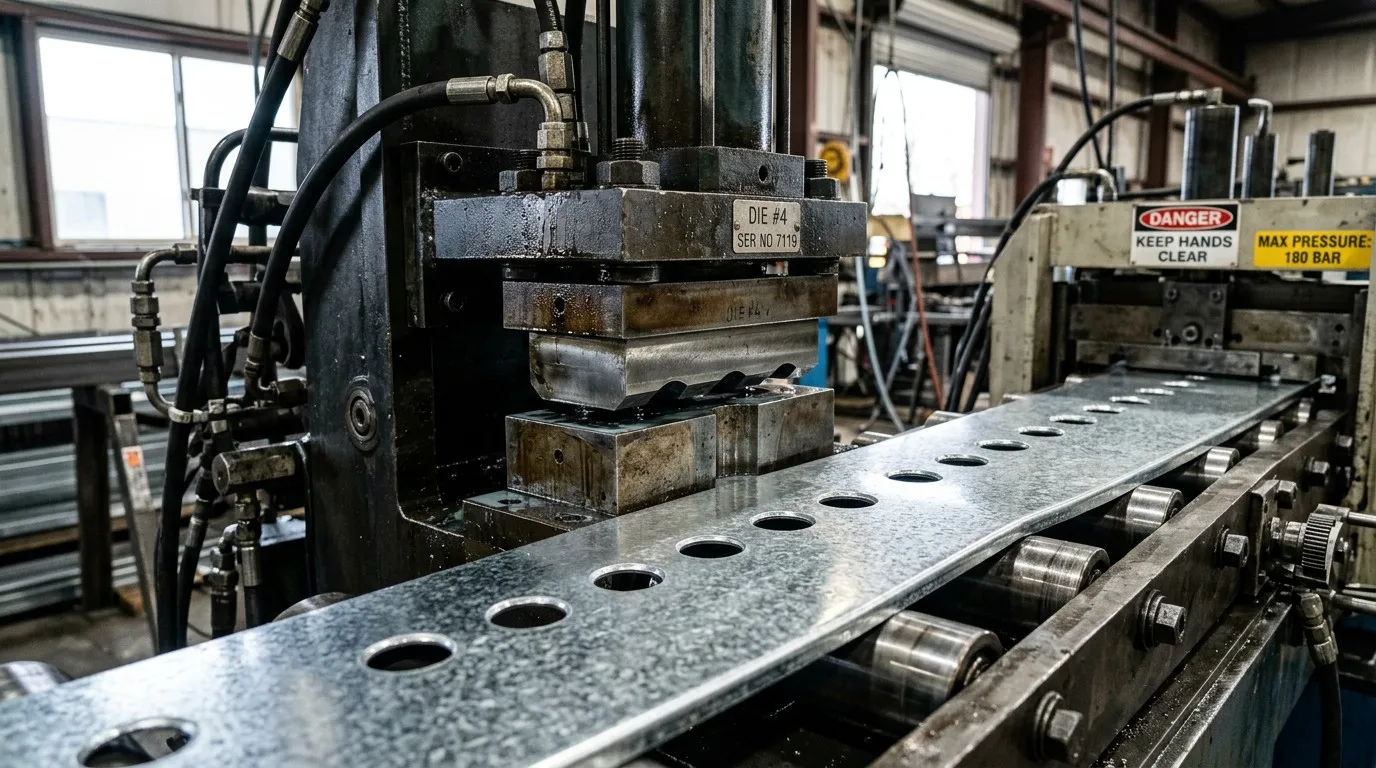 High-Precision CNC Punching Unit for Grain Silo Manufacturing