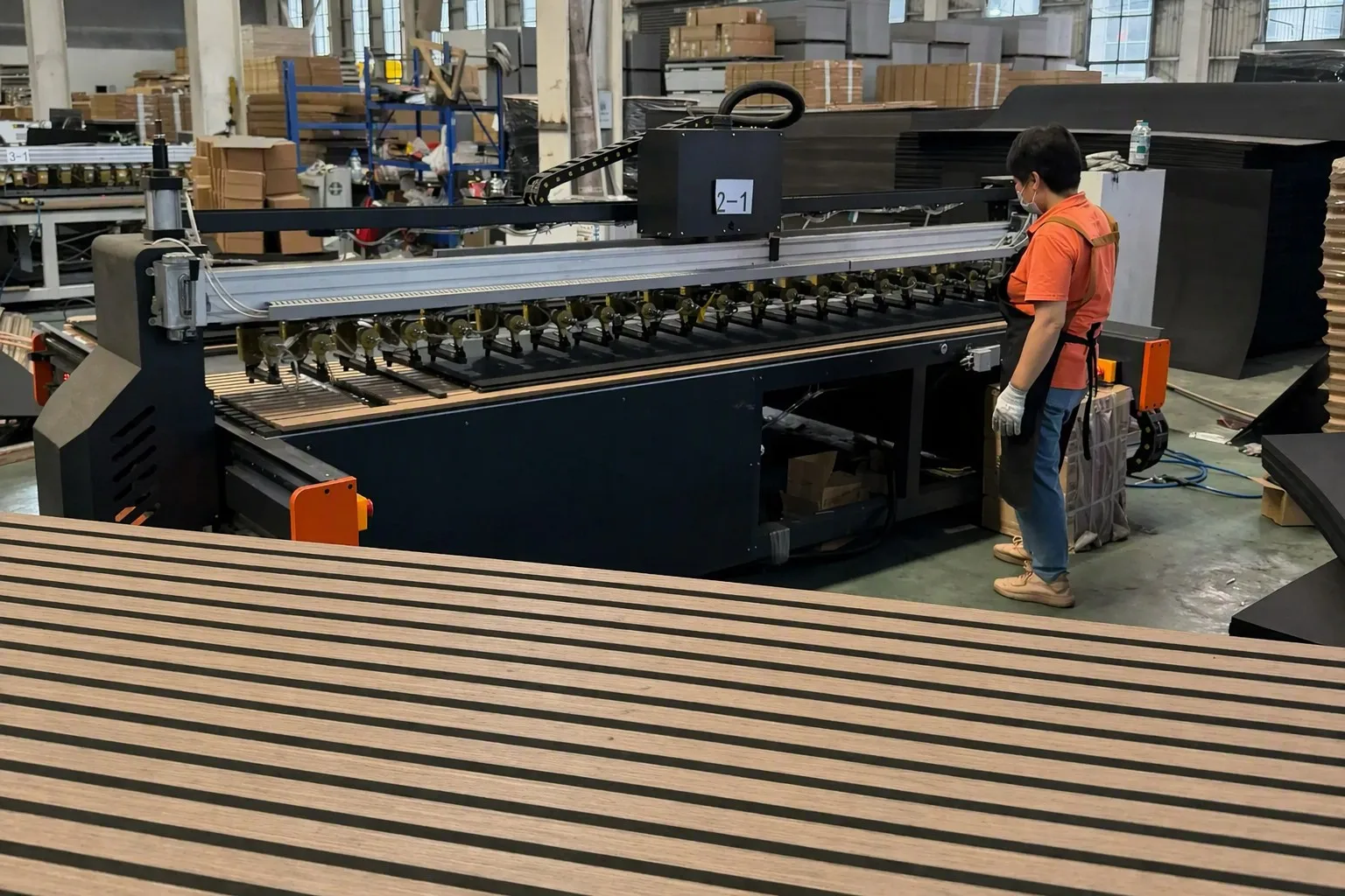 order contract and production monitoring for WPC wall panels from China
