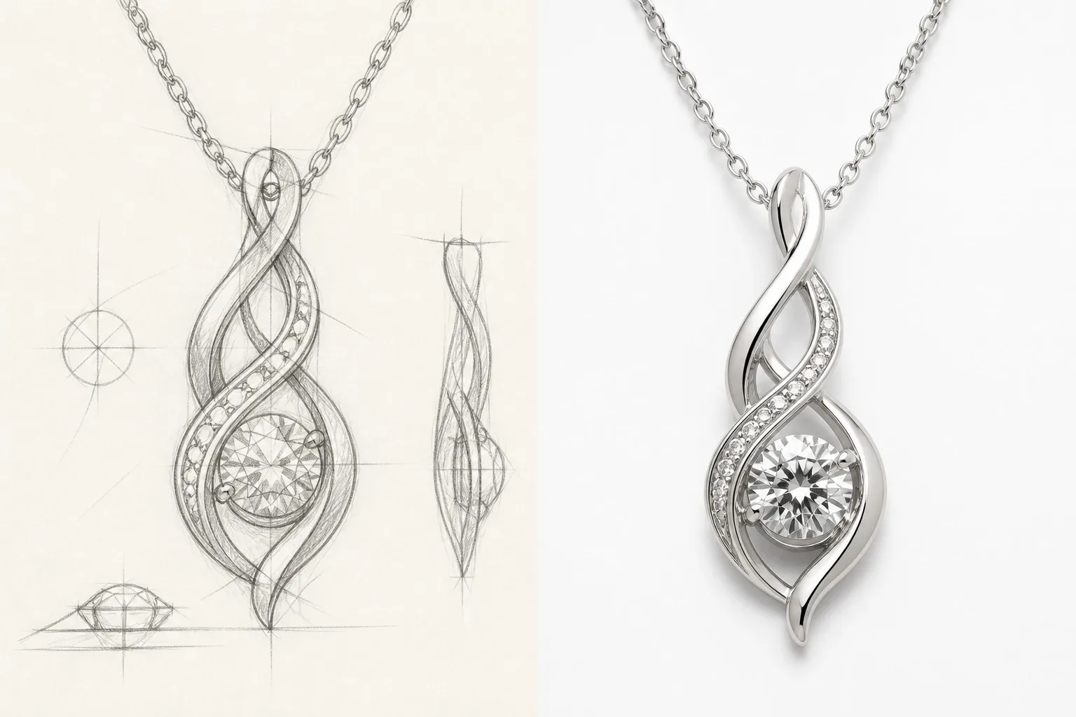 From Sketch to Finished Product Jewelry