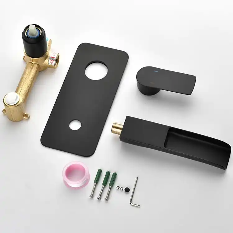 black-waterfall-wall-basin-mixer-hardware-kit