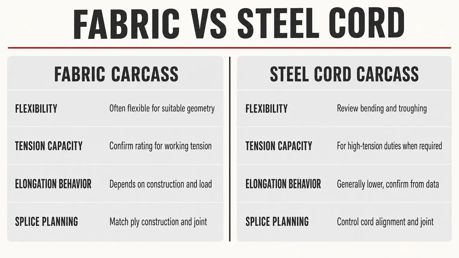 Fabric vs Steel Cord Carcass Fabric carcass and steel cord carcass comparison