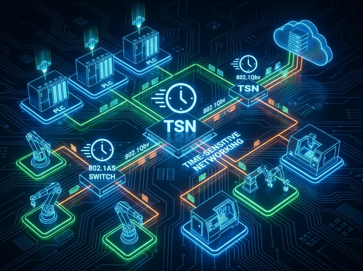 包含TSN网络标识的工业网络架构