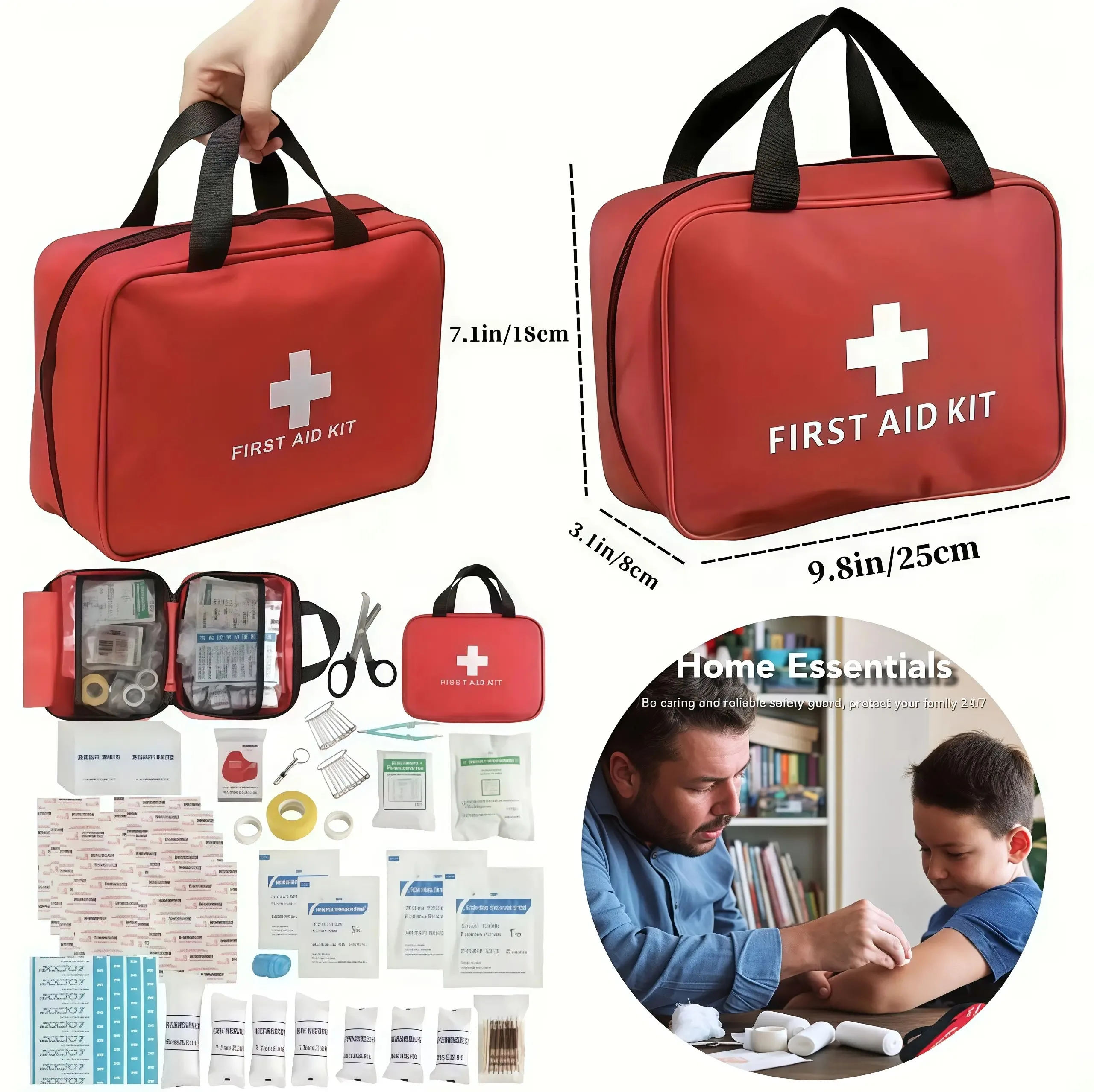 Kit dimensions and home usage