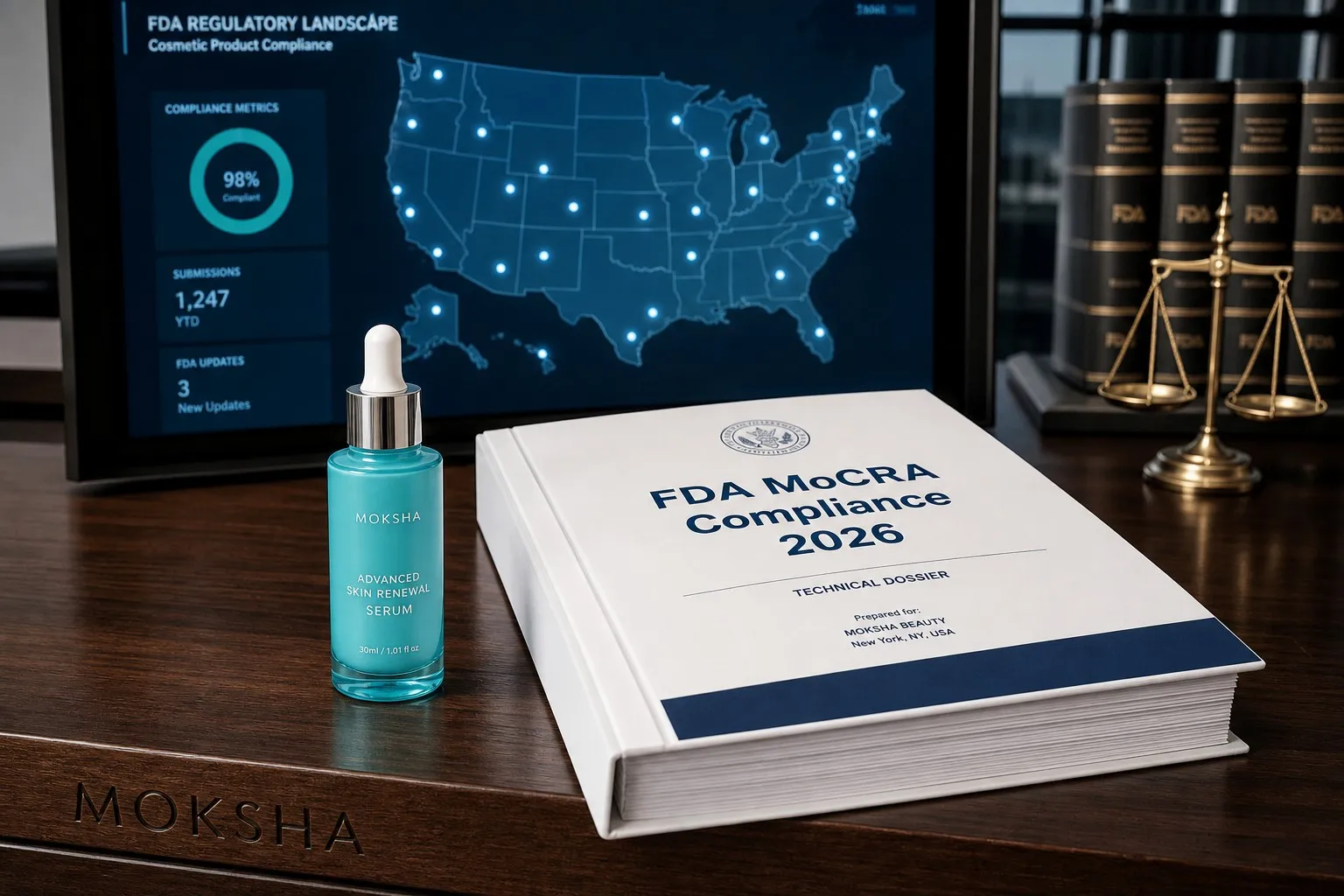 USA MoCRA Compliance Guide: FDA registration and technical dossier for skincare