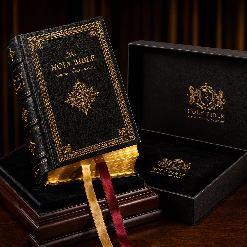 Luxury Gilded Edge Holy Bible Printing OEM Factory Direct