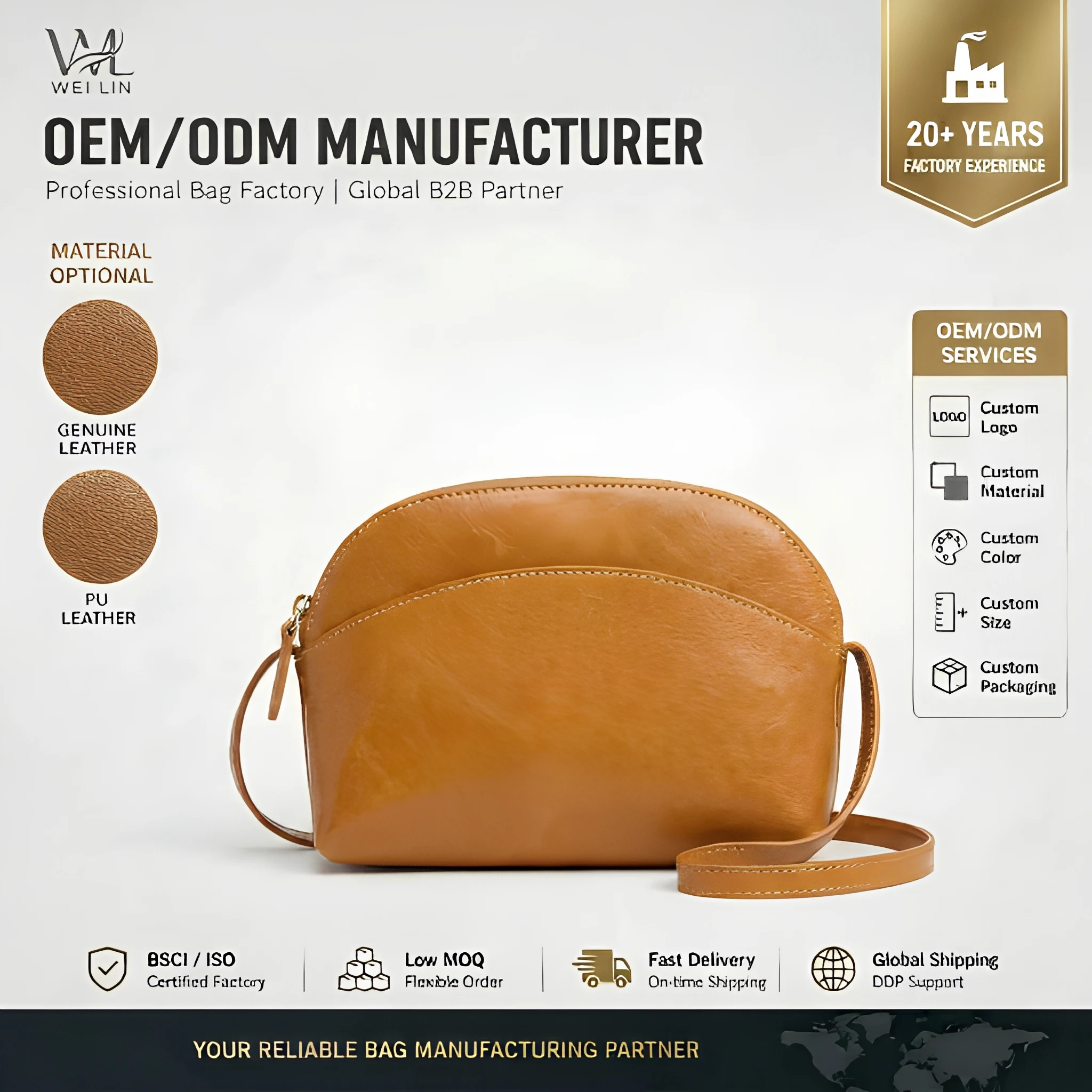 Litchi Pattern Leather Handbag 2026 New Spring Summer PU Lightweight Luxury Open Top Handbag 1L