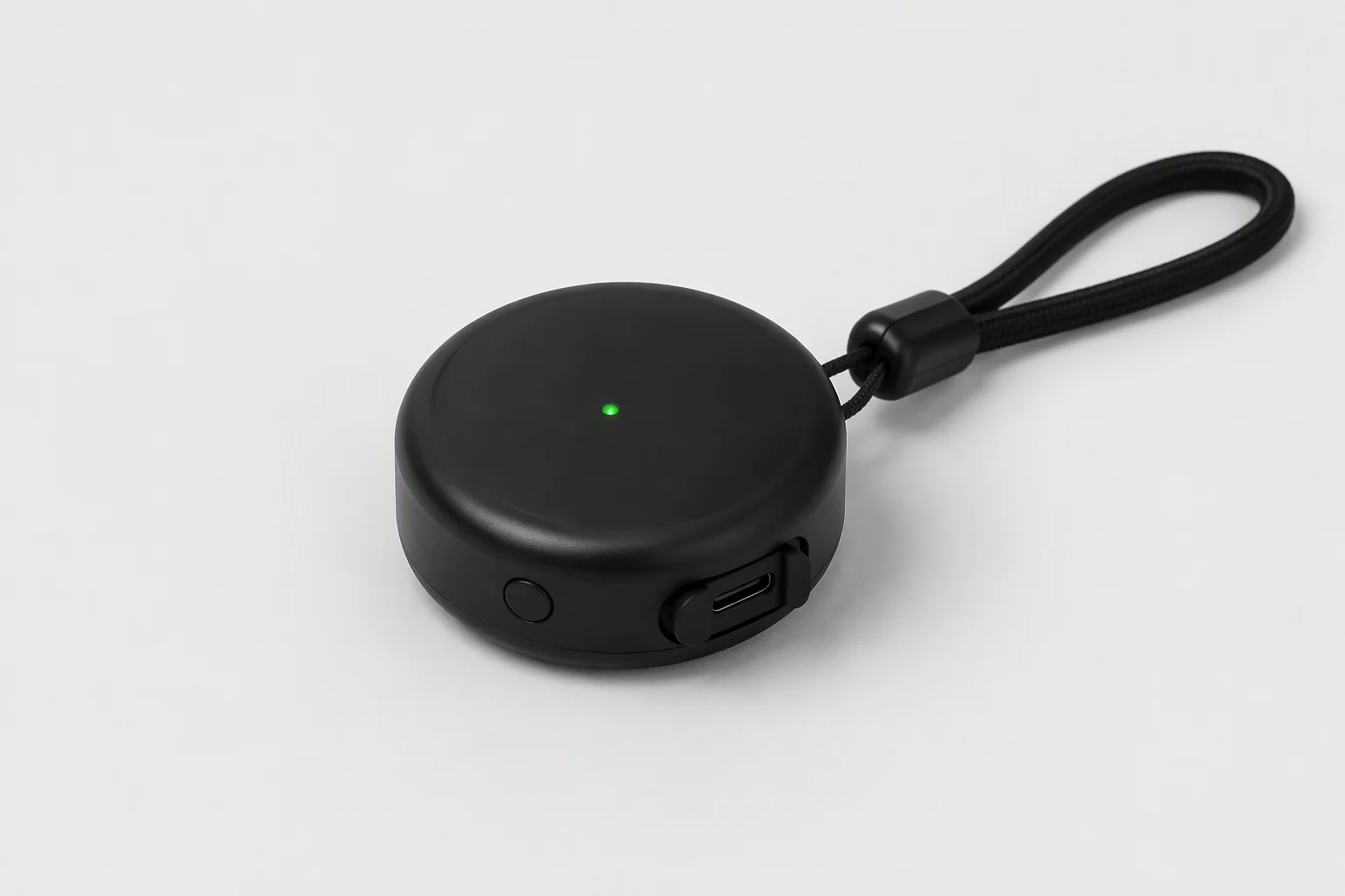 Round GNSS compass tracker with direction LED indicator