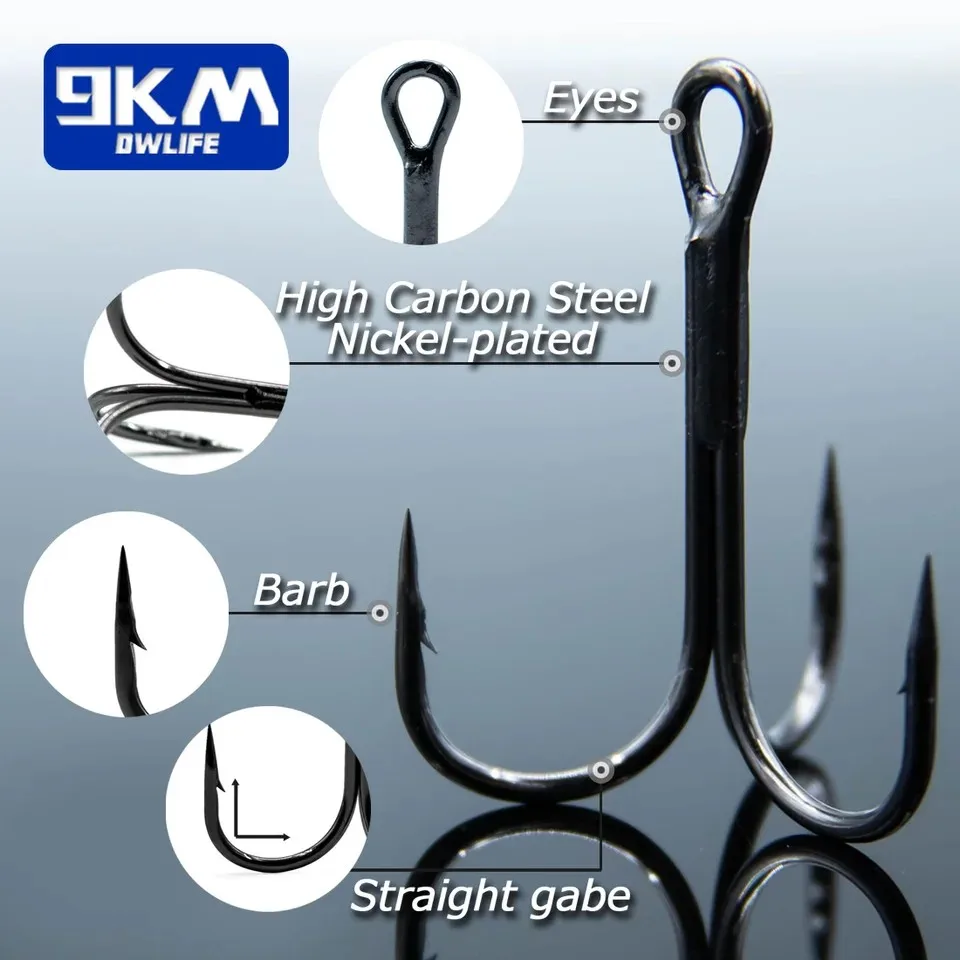 High Carbon Steel Treble Hooks