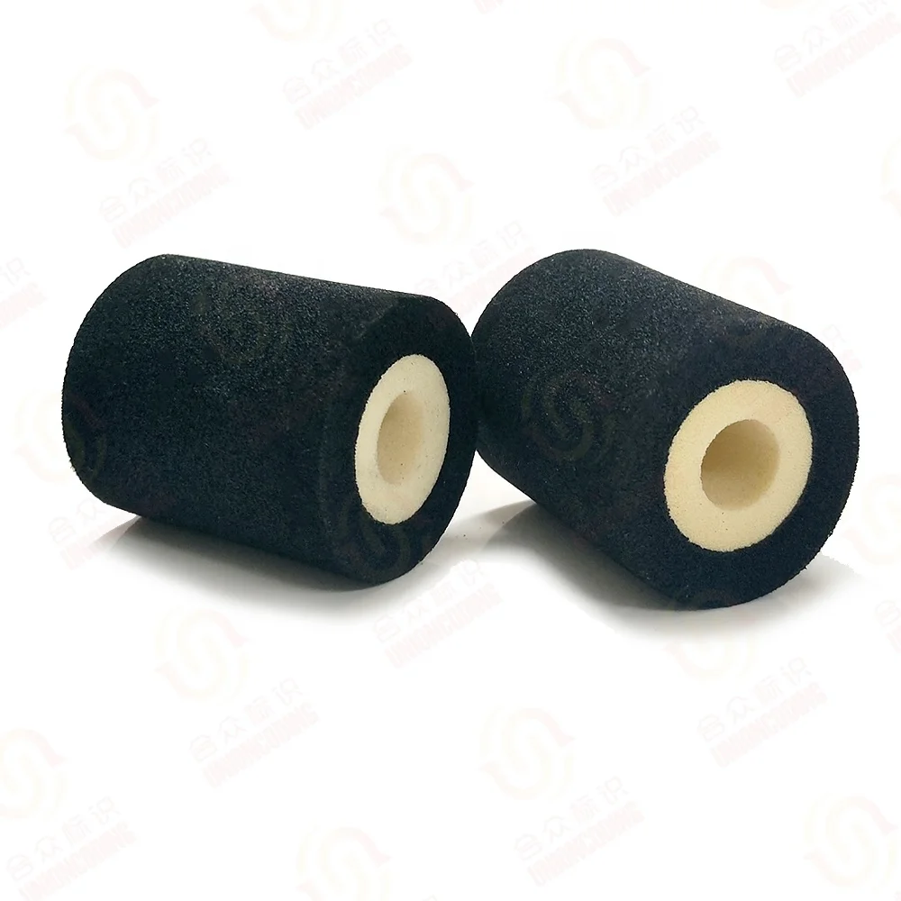 Black 36mm*32mm Hot Melt Solvent Ink Roller for Automatic Batch Coder for Transfer Printing