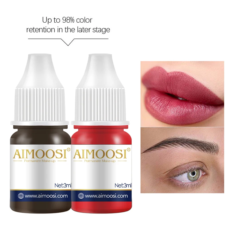 

3ml Tattoo Ink Nano Pigment Milkly Colors For Semi Permanent MakeUp Sets Tint Eyebrow Eyeliner Lips Beauty Microblading