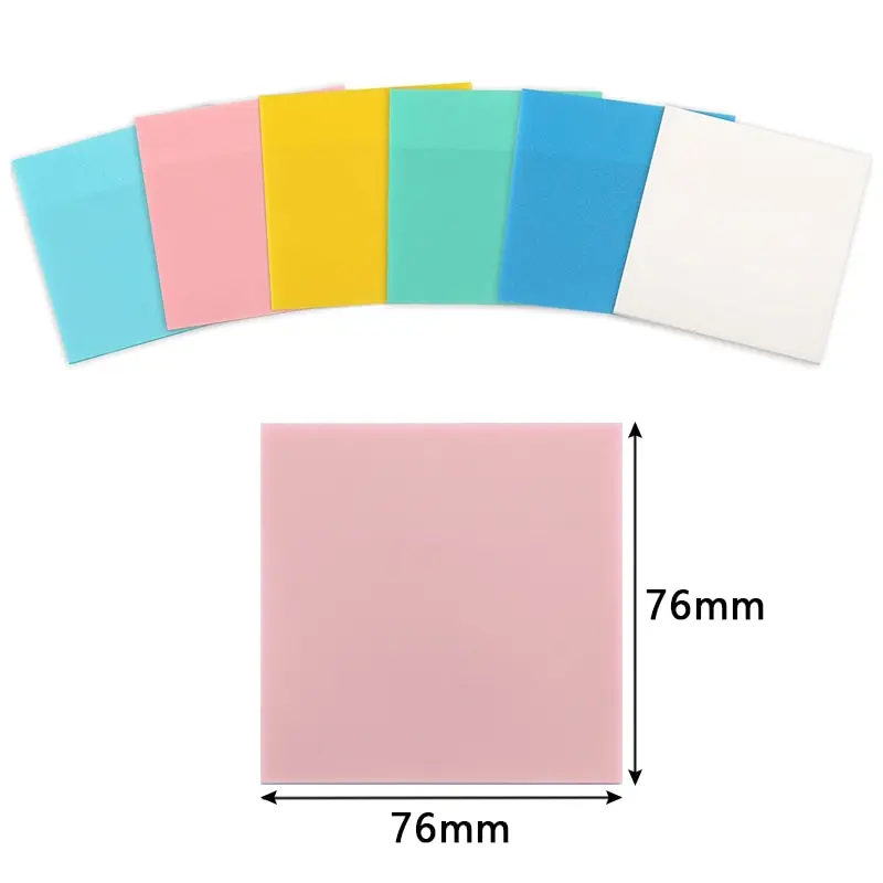 

Cheap Colored Sticky Pad Printed 50 Sheets Strong Self-Adhesive waterproof PET Transparent Sticky Notes