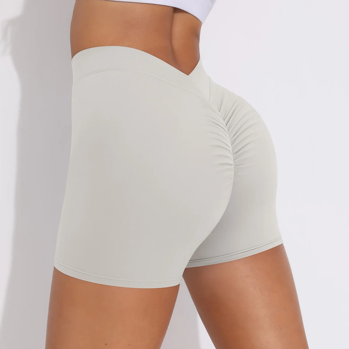 High Waist Yoga Shorts Scrunch Butt