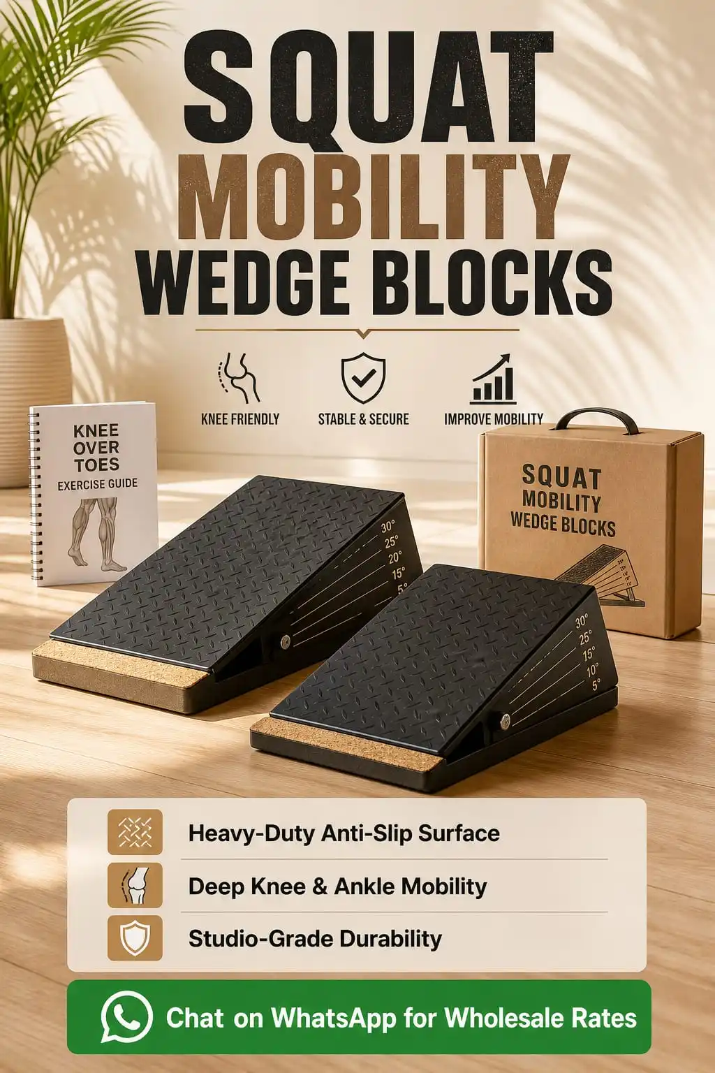 Adjustable Multi-Angle Squat Mobility Wedge Blocks