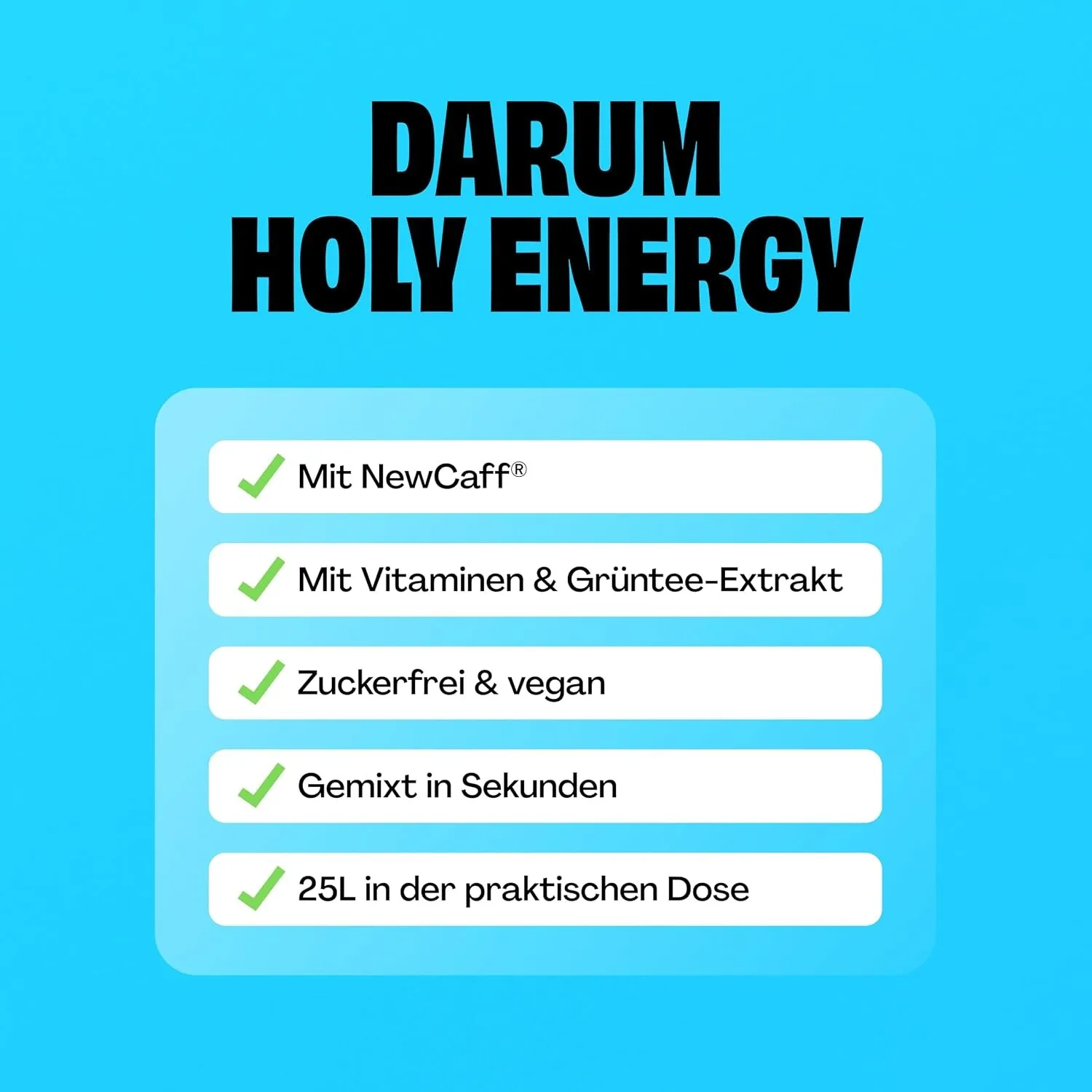 Darum HOLY Energy Facts